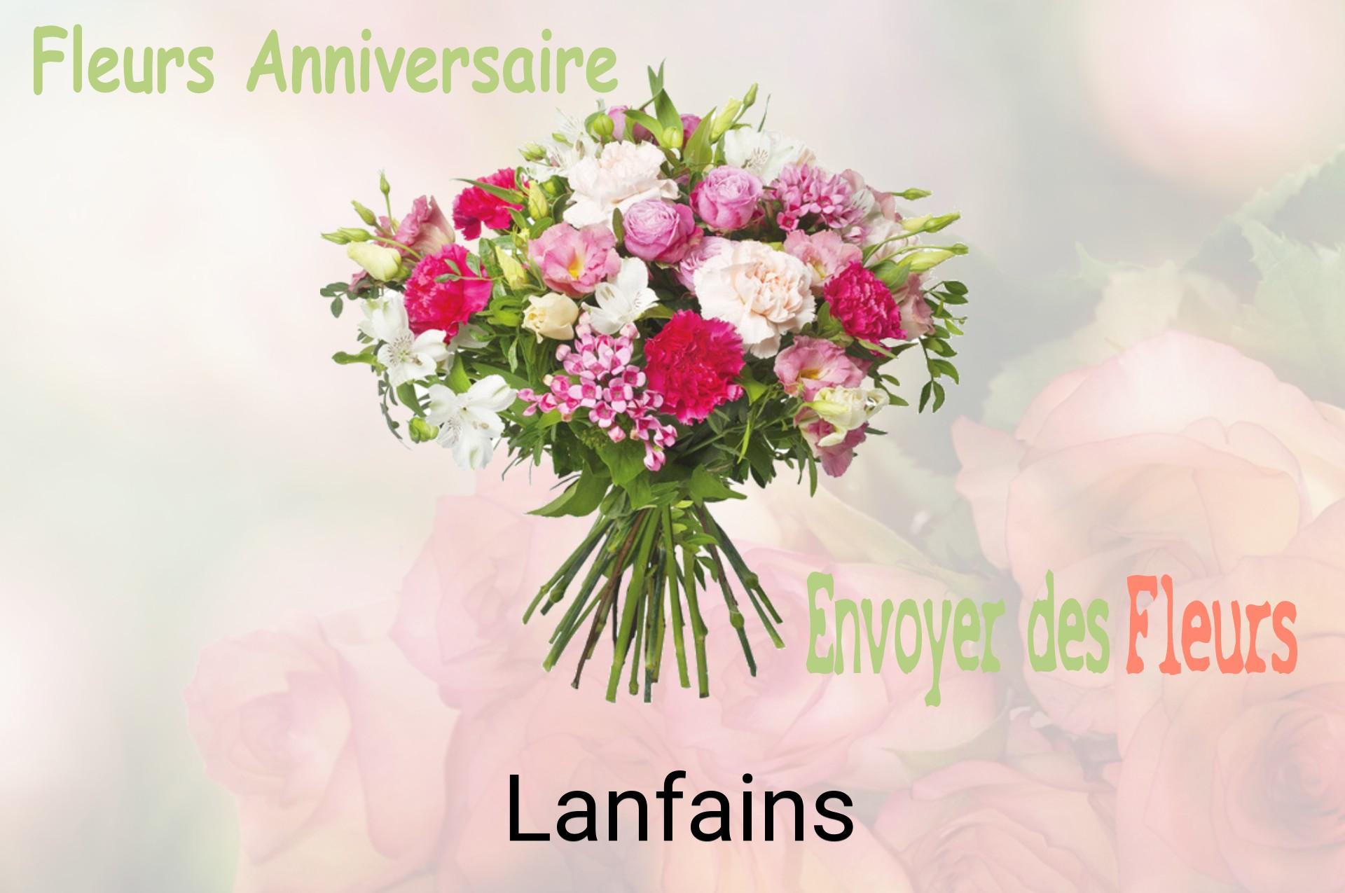 Bouquet de fleurs d’anniversaire livré à Lanfains