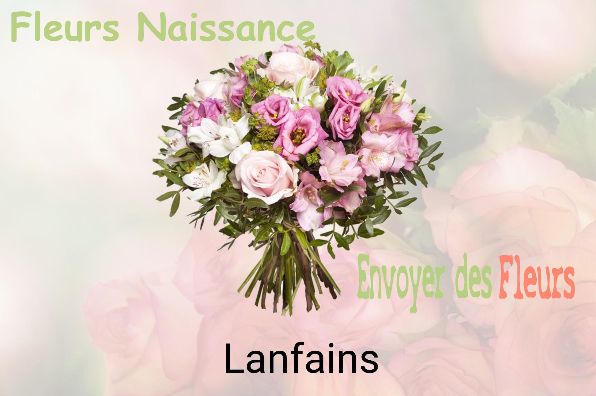 Bouquet de fleurs de naissance livré à Lanfains